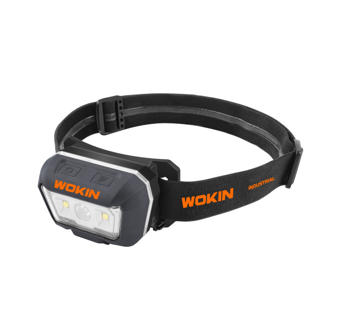 Ліхтар налобний з двома променями та сенсорним керуванням 400 Лм USB WOKIN WK-601140