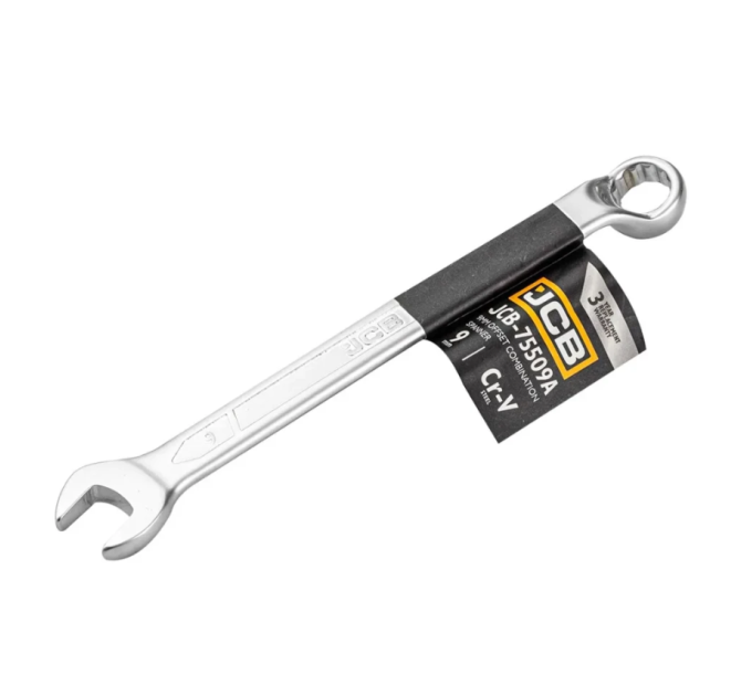Ключ ріжково-накидний 9 мм відігнутий на 75 градусів JCB Tools JCB-75509A