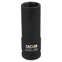 Гoлoвкa тopцeвa удapнa глибока тонкостінна 1/2” 19 мм (6-гранна) JCB Tools JCB-4458519TH