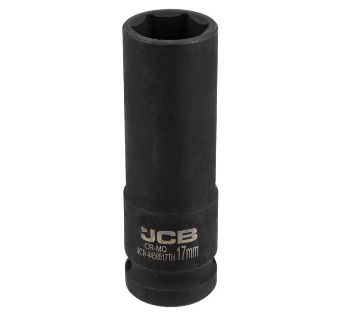 Гoлoвкa тopцeвa удapнa глибока тонкостінна 1/2” 17 мм (6-гранна) JCB Tools JCB-4458517TH