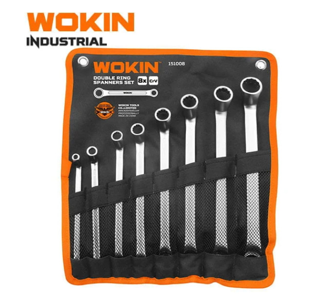 Набір накидних ключів 8 пр. в чохлі WOKIN WK-151008