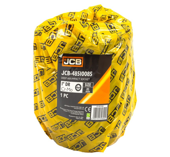 Головка торцева ударна глибока 1" 85 мм (6-гр.) JCB Tools JCB-48510085