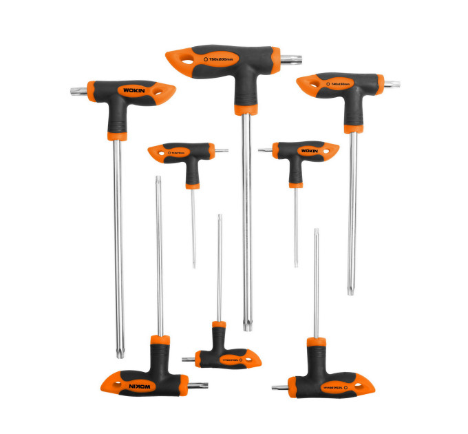 Набір викруток TORX з Т-подібною рукояткою 8 пр. WOKIN WK-209008