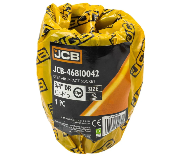 Головка торцева ударна глибока 3/4" 42 мм (12-гр.) JCB Tools JCB-46810042