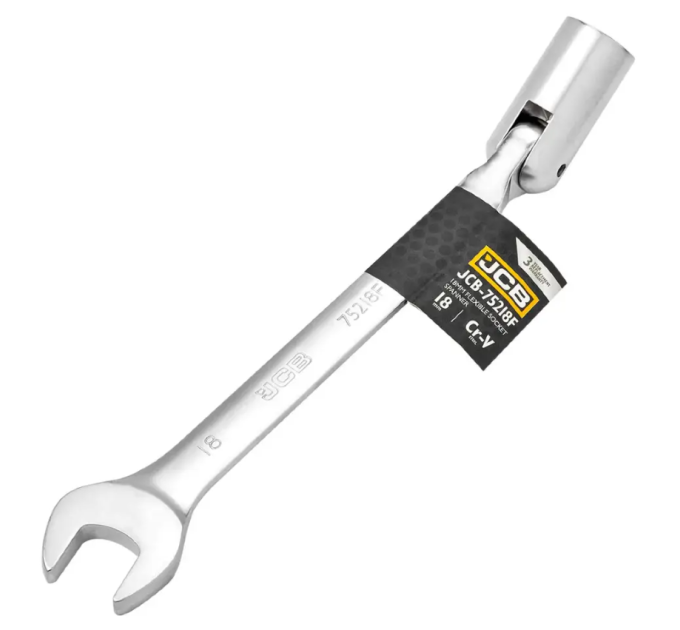 Ключ ріжково-шарнірний 18 мм JCB Tools JCB-75218F