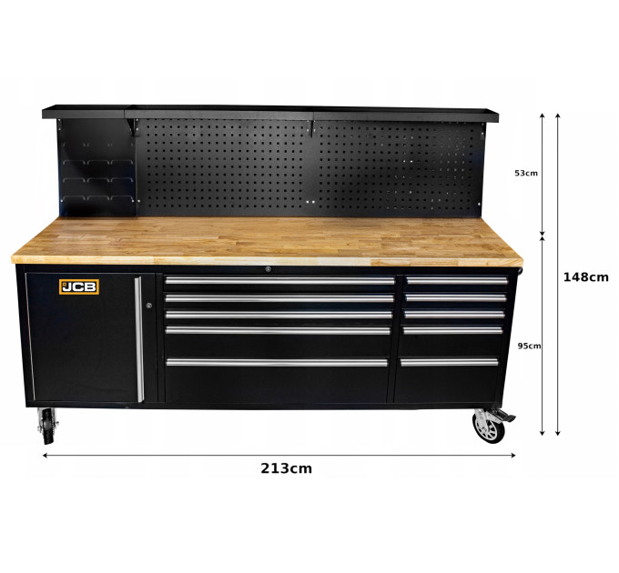 Верстат металевий слюсарний, пересувний JCB Tools JCB-01Y0109