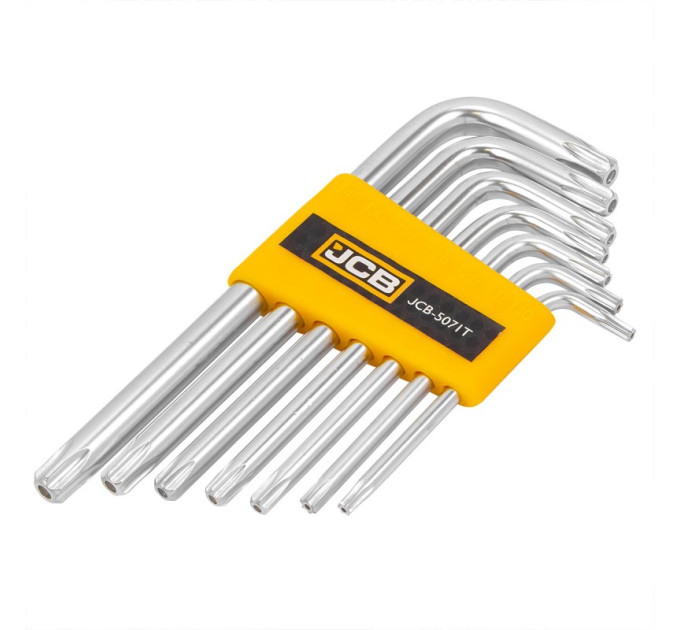 Haбіp Г-подіб. ключів з отвором TORX 7 пр. (T10H-T40H) JCB Tools JCB-5071T