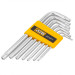 Haбіp Г-подіб. ключів з отвором TORX 7 пр. (T10H-T40H) JCB Tools JCB-5071T