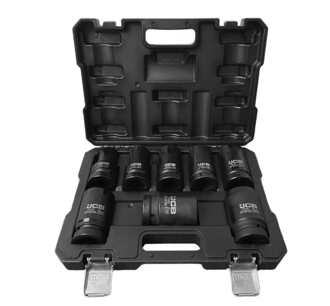 Набір головок ударних глибоких 8 од. 1'' (12-гр.) JCB Tools JCB-8081-9MPB