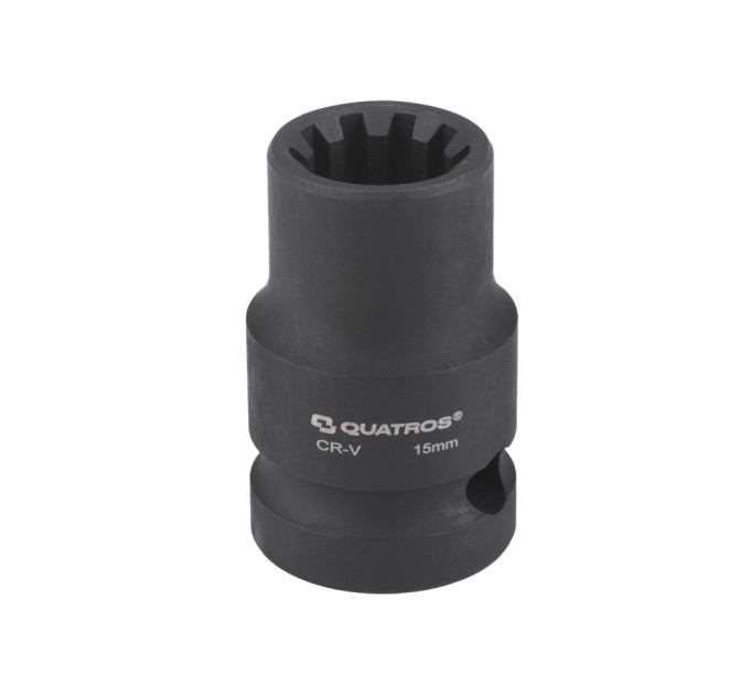 Головка для гальмівних колодок суппорта 1/2" 15 мм 10-гранна QUATROS QS70015