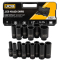 Набір головок ударних глибоких 15 од. 1/2" (6-гр.) JCB Tools JCB-4166D-5MPB