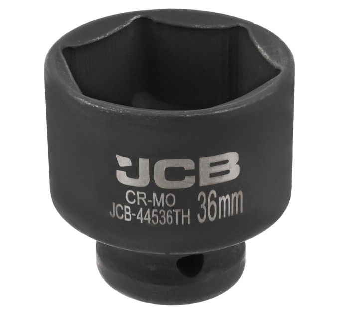 Гoлoвкa тopцeвa удapнa тонкостінна 1/2" 36мм (6-гранна) JCB Tools JCB-44536TH