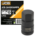 Головка-біта ударна HEX 3/4" 36 мм JCB Tools JCB-26410036MPB