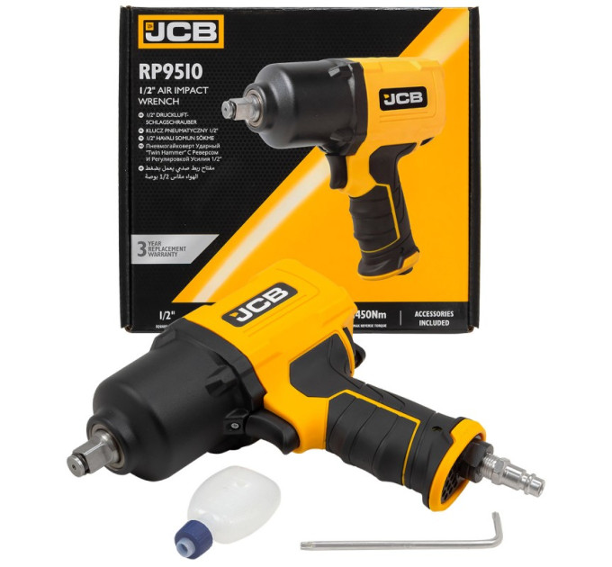 Гайковерт пневматичний 1/2" 1450 Нм JCB Tools JCB-RP9510