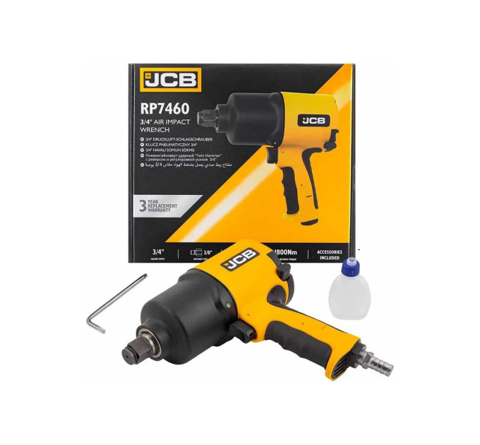 Гайковерт пневматичний 3/4" 1800 Нм JCB Tools JCB-RP7460