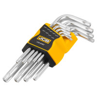 Haбіp Г-подіб. ключів з отвором TORX 9 пр. (T10H-T50H) JCB Tools JCB-5098T Haбіp Г-подіб. ключів з отвором TORX 9 пр. (T10H-T50H) JCB Tools JCB-5098T
