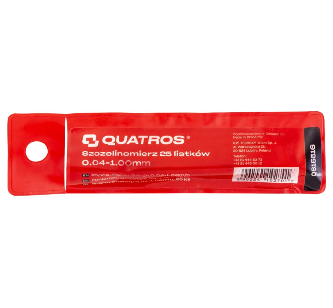 Набір щупів (25 лез) QUATROS QS15516