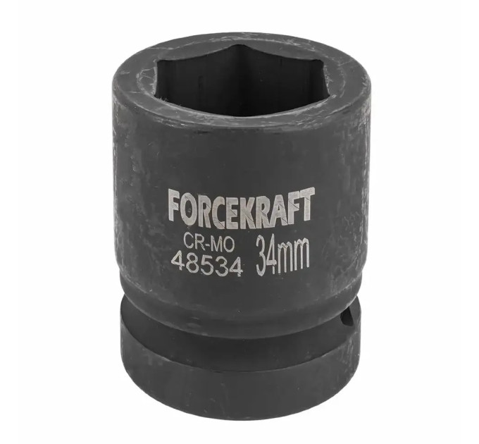 Головка торцева ударна 1" 34 мм (6-гр.) FORCEKRAFT FK-48534