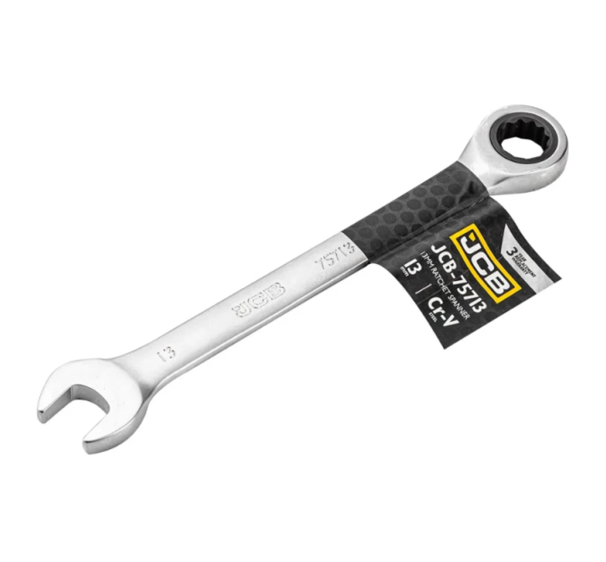 Ключ гайковий з тріскачкою 13 мм JCB Tools JCB-75713