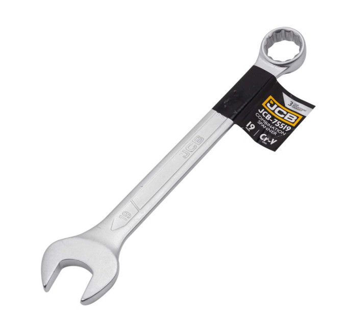 Ключ ріжково-накидний 19 мм JCB Tools JCB-75519