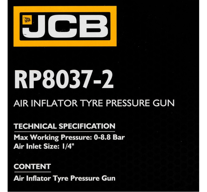 Пістолет для вимірювання тиску в шинах JCB Tools JCB-RP8037-2
