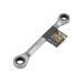 Ключ накидний з тріскачкою 10х11 мм JCB Tools JCB-7571011M