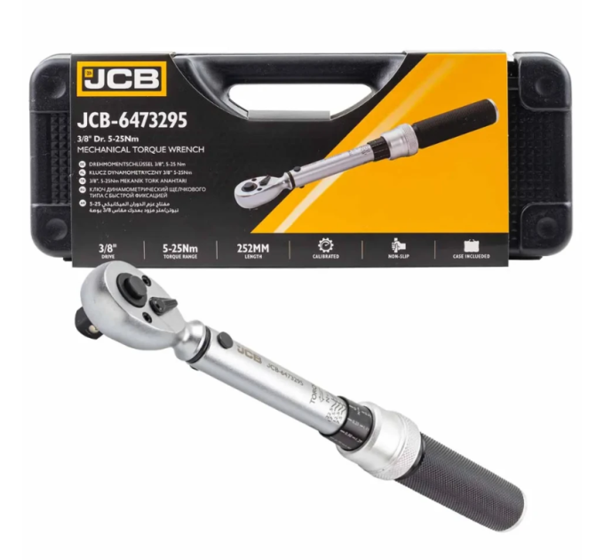 Динамометричний ключ 3/8" (5-25 Нм) JCB Tools JCB-6473295