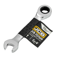 Ключ гайковий короткий з тріскачкою 9 мм JCB Tools JCB-757S09