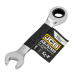 Ключ гайковий короткий з тріскачкою 9 мм JCB Tools JCB-757S09