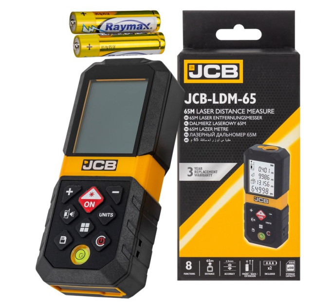 Лазерний далекомір JCB Tools 65 м JCB-LDM-65