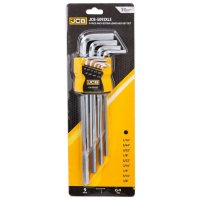 Haбіp Г-подіб. ключів подовжених HEX 9 пр. JCB Tools JCB-5093XLS