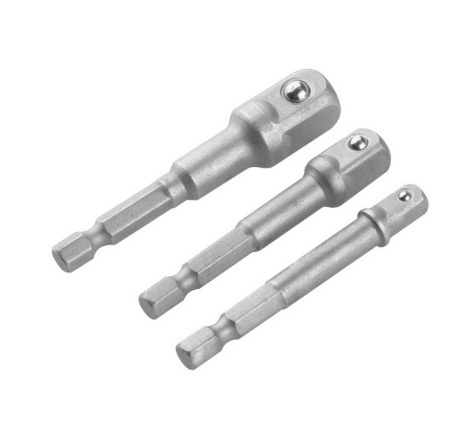 Набір адаптерів 3 пр. (1/4″×65 мм, 3/8″×65 мм, 1/2″×73 мм) WOKIN WK-223003