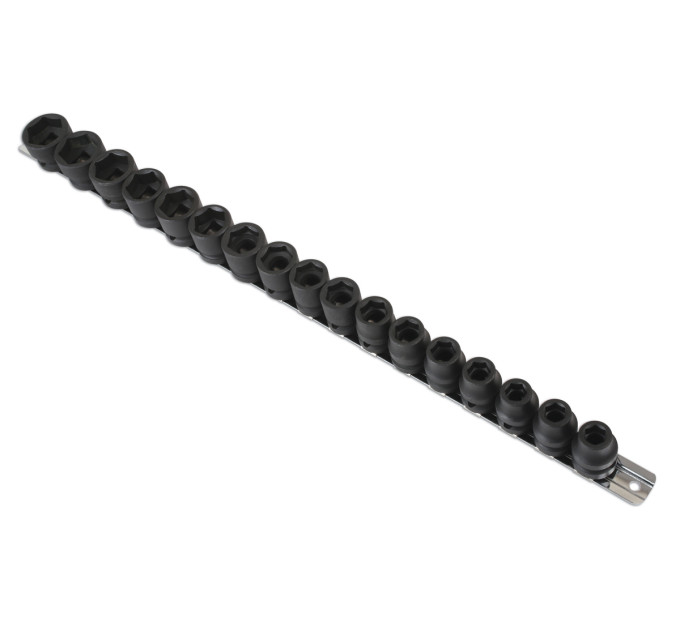 Набір низькопрофільних ударних головок 1/2" (17 предм.) QUATROS QS50117