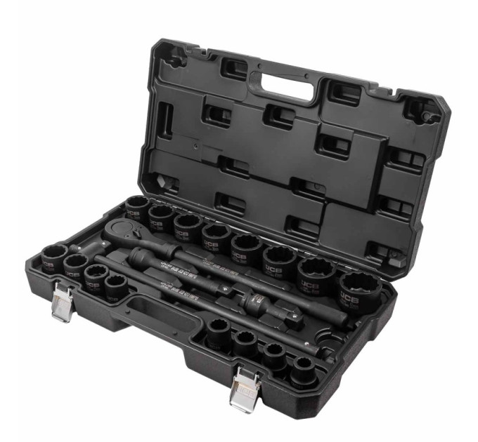 Набір інструментів ударних 21 пр. 3/4" (12-гр.) JCB Tools JCB-6213-9MPB