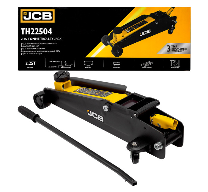 Домкрат підкатний гідравлічний (150-530 мм) 2,25т JCB Tools JCB-TH22504