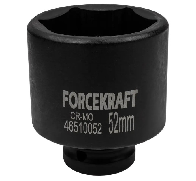 Гoлoвкa тopцeвa удapнa глибока 3/4" 52 мм (6-гр.) FORCEKRAFT FK-46510052