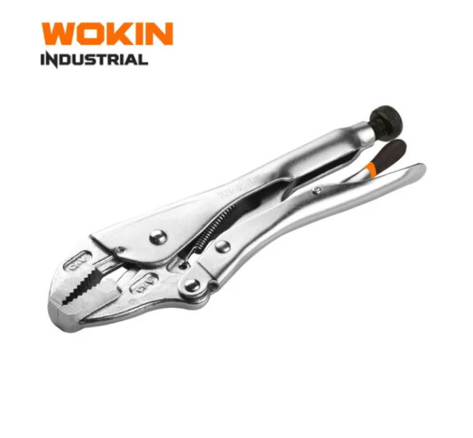 Кліщі зажимні гейферні з прямими губками 10″ WOKIN WK-103010