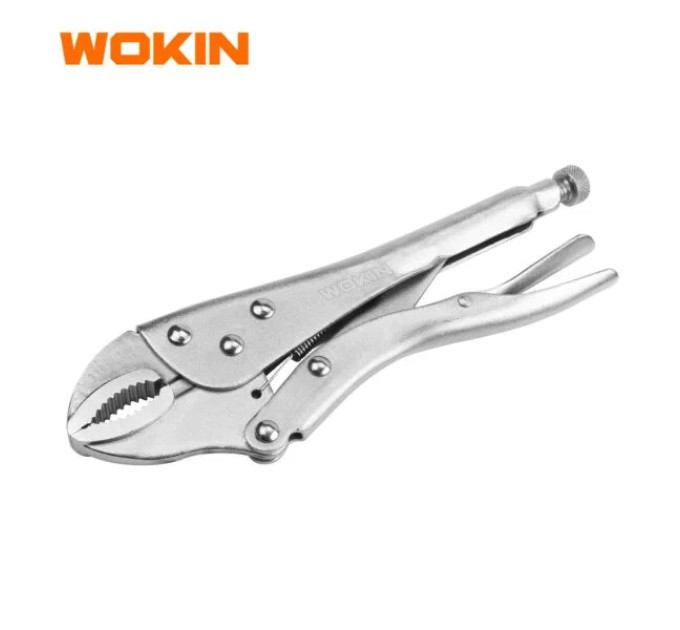 Кліщі зажимні гейферні з овальними губками 10″ WOKIN WK-103410