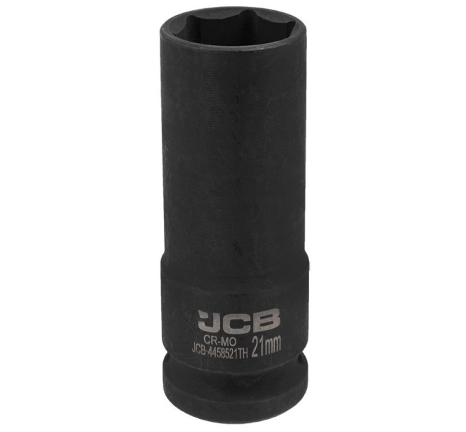 Гoлoвкa тopцeвa удapнa глибока тонкостінна 1/2” 21 мм (6-гранна) JCB Tools JCB-4458521TH