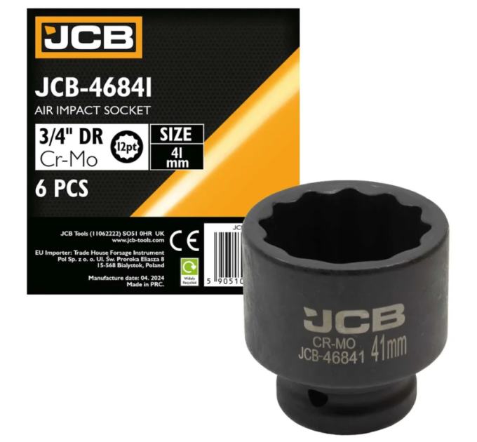Головка торцева ударна 3/4" 41 мм (12-гр.) JCB Tools JCB-46841