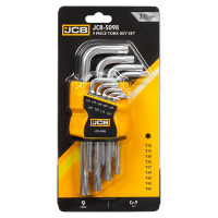 Haбіp Г-подіб. ключів TORX 9 пр. (T10-T50) JCB Tools JCB-5098