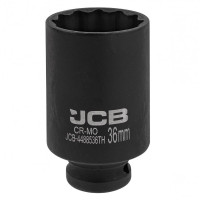 Гoлoвкa тopцeвa удapнa глибока тонкостінна 1/2” 36 мм (12-гранна) JCB Tools JCB-4488536TH