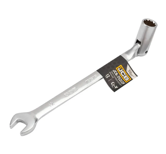 Ключ ріжково-шарнірний 12 мм JCB Tools JCB-75212F