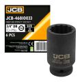 Головка торцева ударна глибока 3/4" 33 мм (12-гр.) JCB Tools JCB-46810033