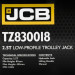 Домкрат підкатний гідравлічний низькопрофільний (87-455 мм) 2,5т JCB Tools JCB-TZ830018