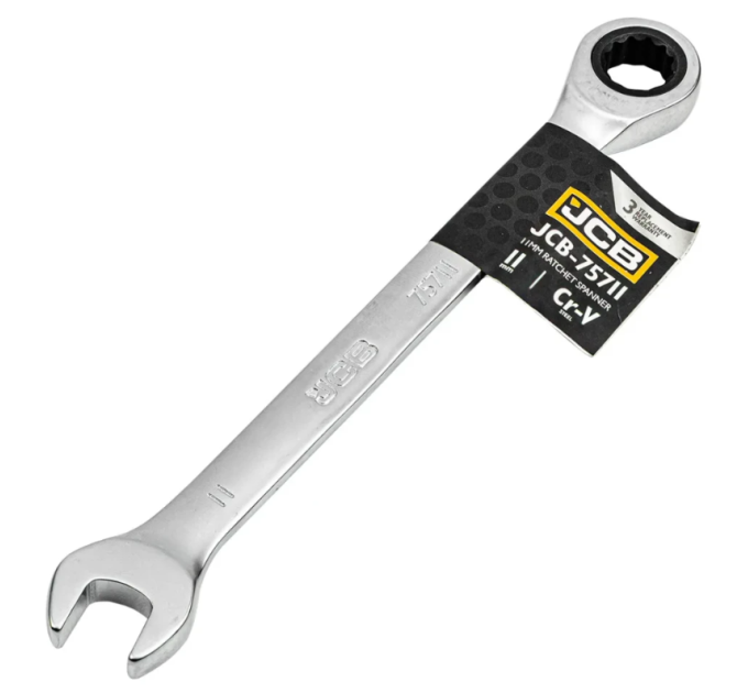 Ключ гайковий з тріскачкою 11 мм JCB Tools JCB-75711
