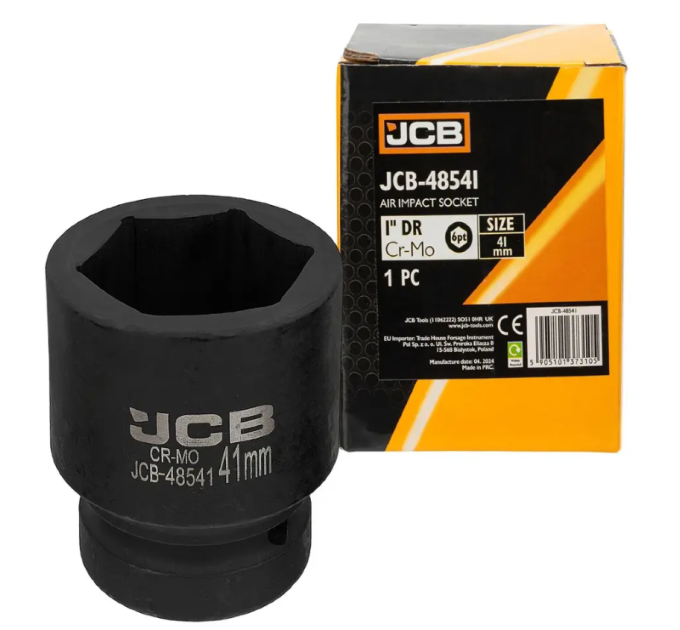 Гoлoвкa тopцeвa удapнa 1" 41 мм (6-гранна) JCB Tools JCB-48541