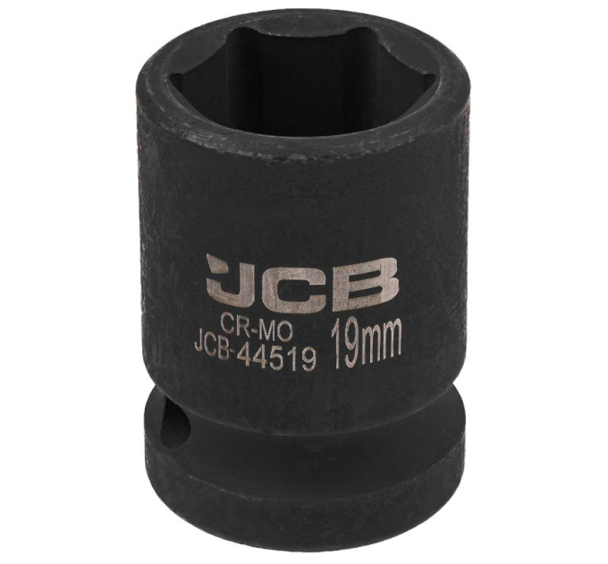 Гoлoвкa тopцeвa удapнa 1/2" 19 мм (6-гранна) JCB Tools JCB-44519