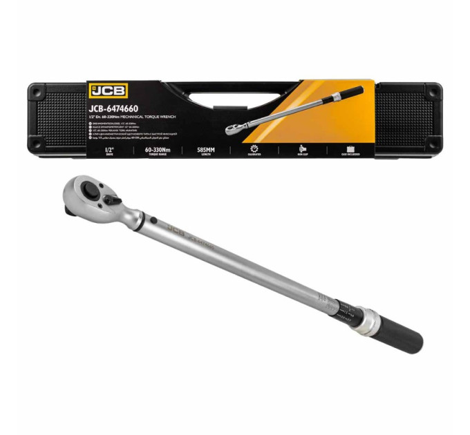 Динамометричний ключ 1/2" (60-330 Нм) JCB Tools JCB-6474660