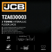 Домкрат підктаний гідравлічний низькопрофільний (75-508 мм ) 3т JCB Tools JCB-TZA830003